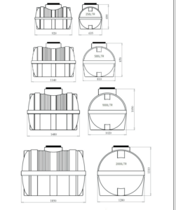 габариты емкость пластиковая 1000 литров